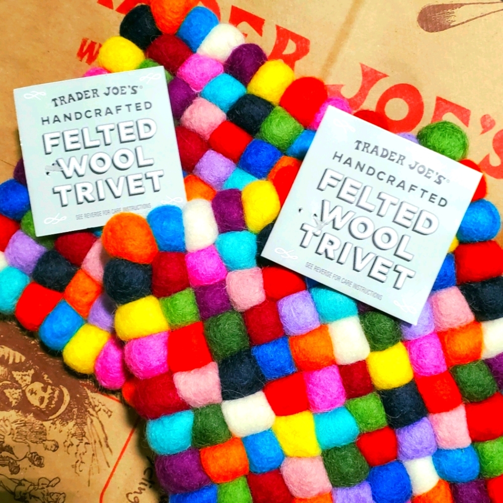 Trader Joe's Wool Trivet Set of Two